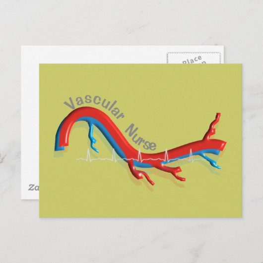 Carte Postale Cadeaux d'infirmières vasculaires uniques (Devant / Derrière)