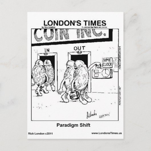 Carte Postale Cadeaux drôles de changement de paradigme Mugs T-s (Devant)