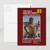 Carte Postale Cadeaux drôles de crise de la quarantaine pour hom (Devant / Derrière)