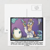 Carte Postale Cadeaux drôles de généalogie Humpty T-shirts et ob (Devant / Derrière)