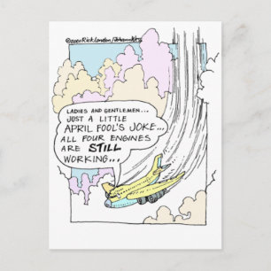 Carte Postale Cadeaux drôles et T-shirts de pilote pour le poiss