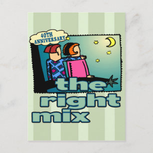 Carte Postale Cadeaux du 40e anniversaire du Mariage