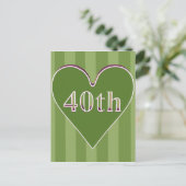 Carte Postale Cadeaux du 40e anniversaire du Mariage (Debout devant)
