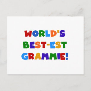 Carte Postale Cadeaux du Meilleur-est Grammie du monde lumineux