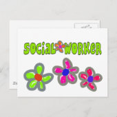 Carte Postale Cadeaux d'un travailleur social (Devant / Derrière)