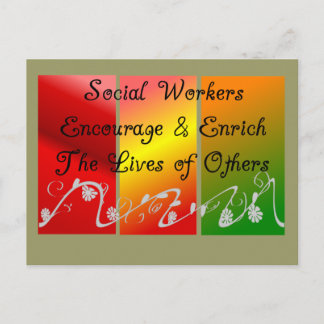 Carte Postale Cadeaux d'un travailleur social