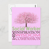 Carte Postale Cadeaux d'un travailleur social (Devant / Derrière)