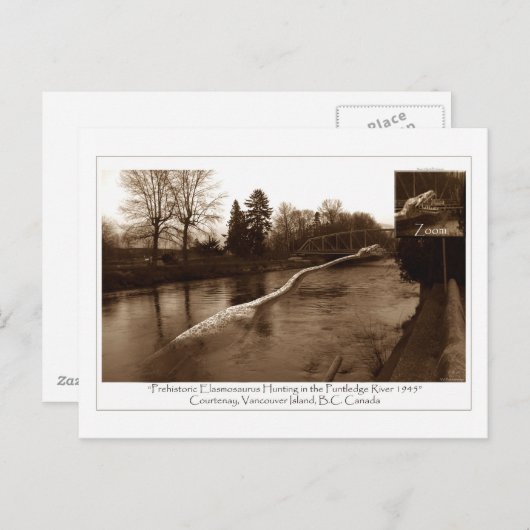 Carte Postale Cadeaux Elasmosaurus (Devant / Derrière)