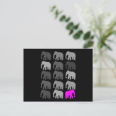 Carte Postale Cadeaux Eléphant PopArt (Debout devant)