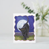 Carte Postale Cadeaux et accessoires de chat noir (Debout devant)