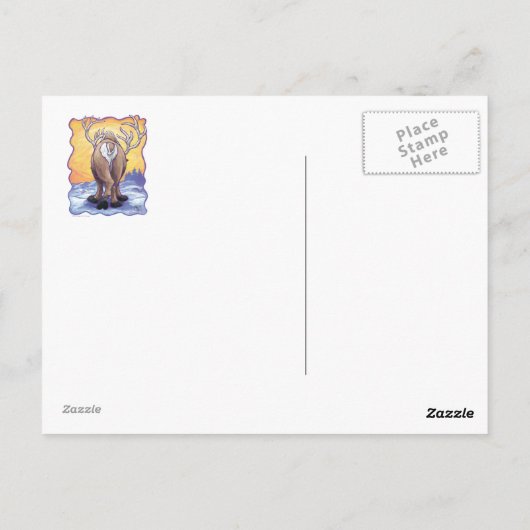 Carte Postale Cadeaux et accessoires de rennes (Dos)