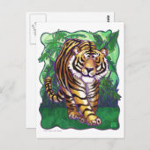 Carte Postale Cadeaux et accessoires de tigre (Devant / Derrière)