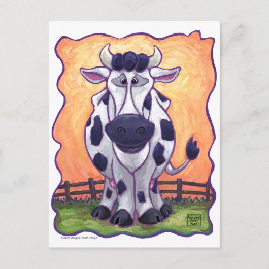 Carte Postale Cadeaux et accessoires de vache (Devant)