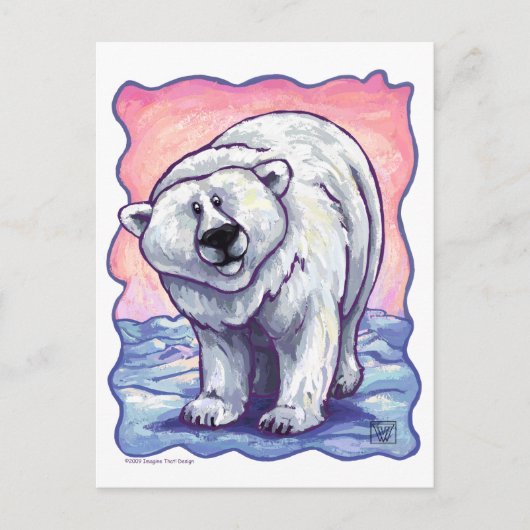 Carte Postale Cadeaux et accessoires d'ours polaire (Devant)