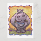 Carte Postale Cadeaux et Accessoires Hippopotame (Devant)