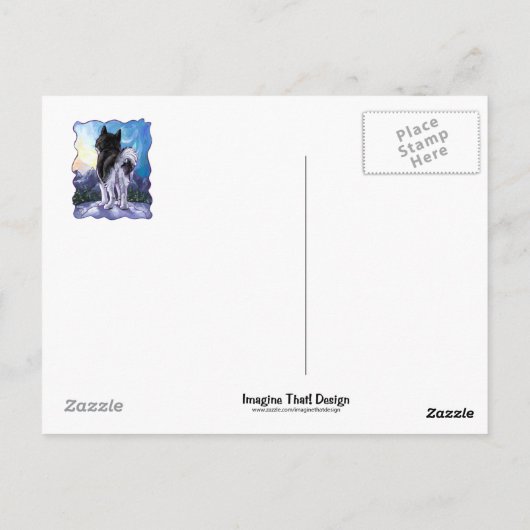 Carte Postale Cadeaux et accessoires Husky (Dos)