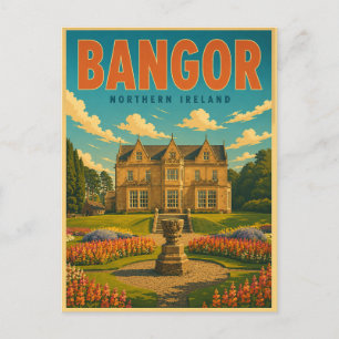 Carte Postale Cadeaux et souvenirs vintage Bangor Irlande du Nor