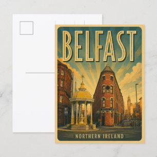 Carte Postale Cadeaux et souvenirs vintage Belfast Irlande du No