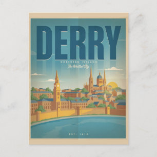 Carte Postale Cadeaux et souvenirs vintage Derry Irlande du Nord