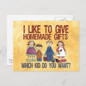 Carte Postale Cadeaux faits maison (Devant / Derrière)