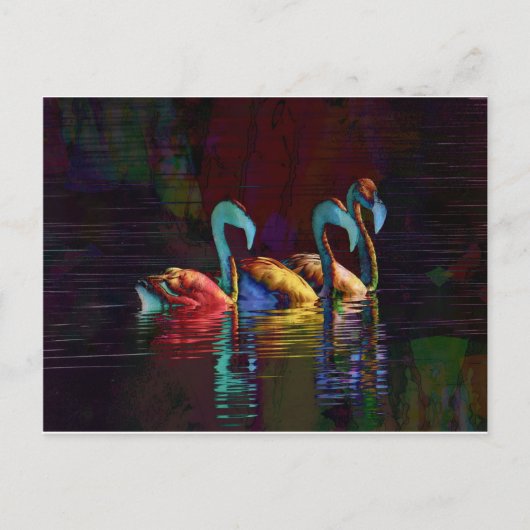 Carte Postale Cadeaux Flamants roses (Devant)