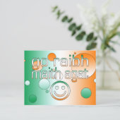 Carte Postale Cadeaux gaéliques irlandais Merci / Go Raibh Maith (Debout devant)