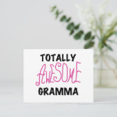 Carte Postale Cadeaux Gramma Rose entièrement génial (Debout devant)