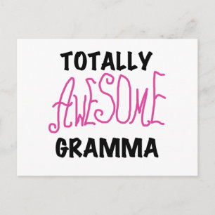 Carte Postale Cadeaux Gramma Rose entièrement génial
