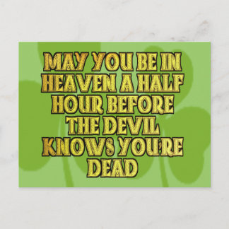 Carte Postale Cadeaux irlandais