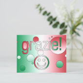 Carte Postale Cadeaux italiens : Merci / Grazie Face (Debout devant)