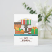 Carte Postale cadeaux kwanzaa heureux (Debout devant)
