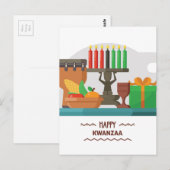 Carte Postale cadeaux kwanzaa heureux (Devant / Derrière)