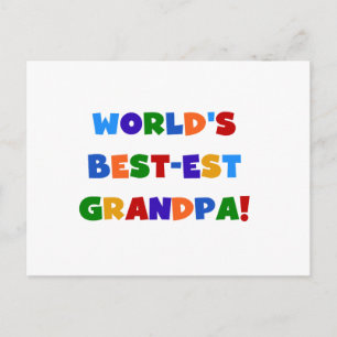 Carte Postale Cadeaux lumineux de couleurs de grand-papa du