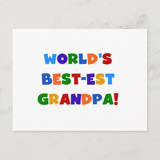 Carte Postale Cadeaux lumineux de couleurs de grand-papa du (Devant)