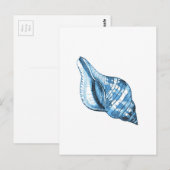 Carte Postale Cadeaux marins à coque bleue (Devant / Derrière)