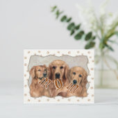 Carte Postale Cadeaux MOM Golden Retriever (Debout devant)