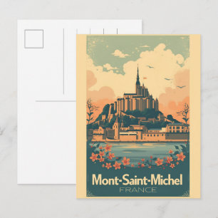 Carte Postale Cadeaux Mont-Saint-Michel France Normandie vintage