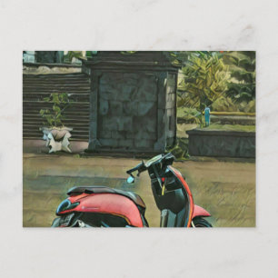Carte Postale cadeaux moto pour lui
