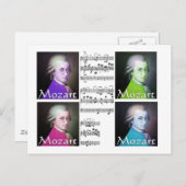Carte Postale Cadeaux Mozart (Devant / Derrière)