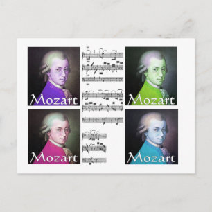 Carte Postale Cadeaux Mozart