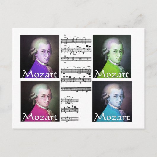 Carte Postale Cadeaux Mozart (Devant)