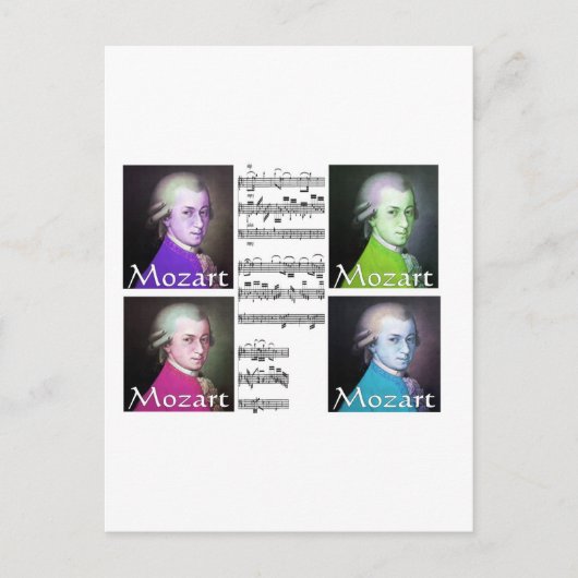 Carte Postale Cadeaux Mozart Lovers (Devant)