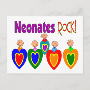 Carte Postale Cadeaux néonataux d'infirmières "Neonates ROCK!"