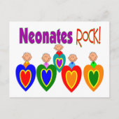 Carte Postale Cadeaux néonataux d'infirmières "Neonates ROCK!" (Devant)