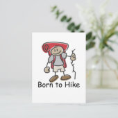 Carte Postale Cadeaux Nés pour la Randonnée. (Debout devant)