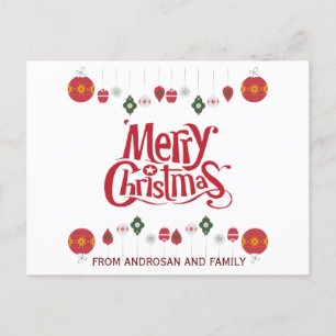 Carte postale Cadeaux personnalisés de Noël