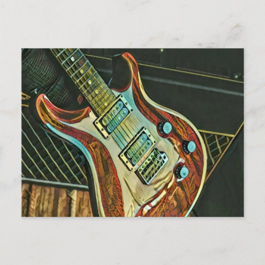 Carte Postale Cadeaux pour guitariste (Devant)