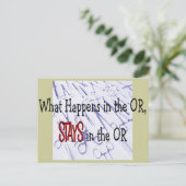 Carte Postale Cadeaux pour professionnels de la chirurgie (Debout devant)