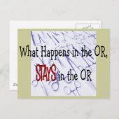 Carte Postale Cadeaux pour professionnels de la chirurgie (Devant / Derrière)