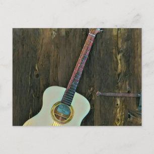 Carte Postale Cadeaux pour un guitariste musicien